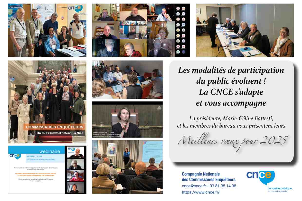 La présidente, Marie-Céline Battesti, et les membres du bureau vous présentent leurs Meilleurs voeux pour 2025