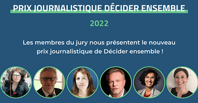 Marie-Céline Battesti dans le jury du prix journalistique de Décider ensemble