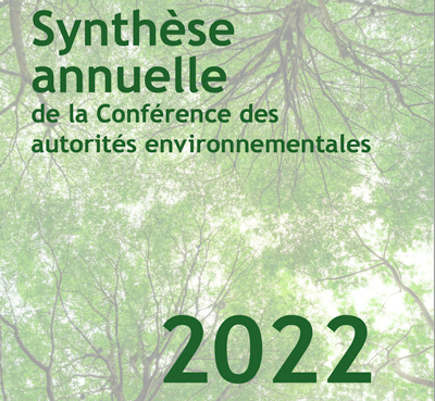Publication de la synthèse annuelle de la Conférence des autorités environnementales