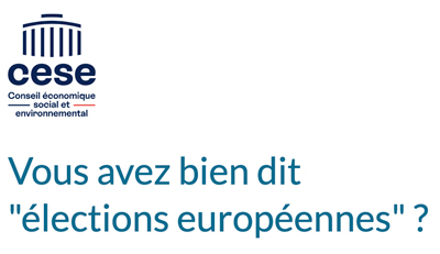 CESE - Élections europénnes